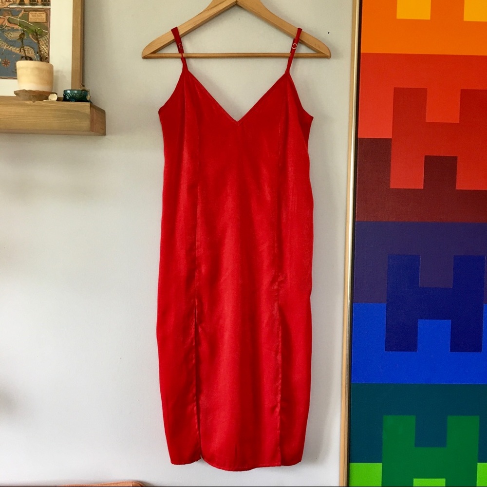 UO Satin Slip Dress